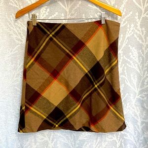 Talbots Wool Plaid Skirt